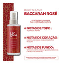 Body Splash BACCARAH ROSÉ Inspirado no Baccarat Rouge Feminino 100ml